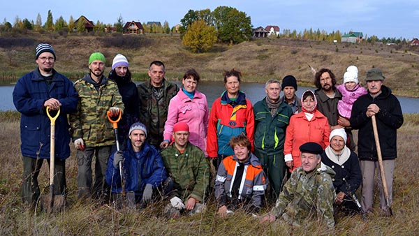 Посадка деревьев, Кедровый Рожок.